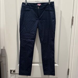 Lilly Pulitzer Navy Blue Kelly Ankle Pants
